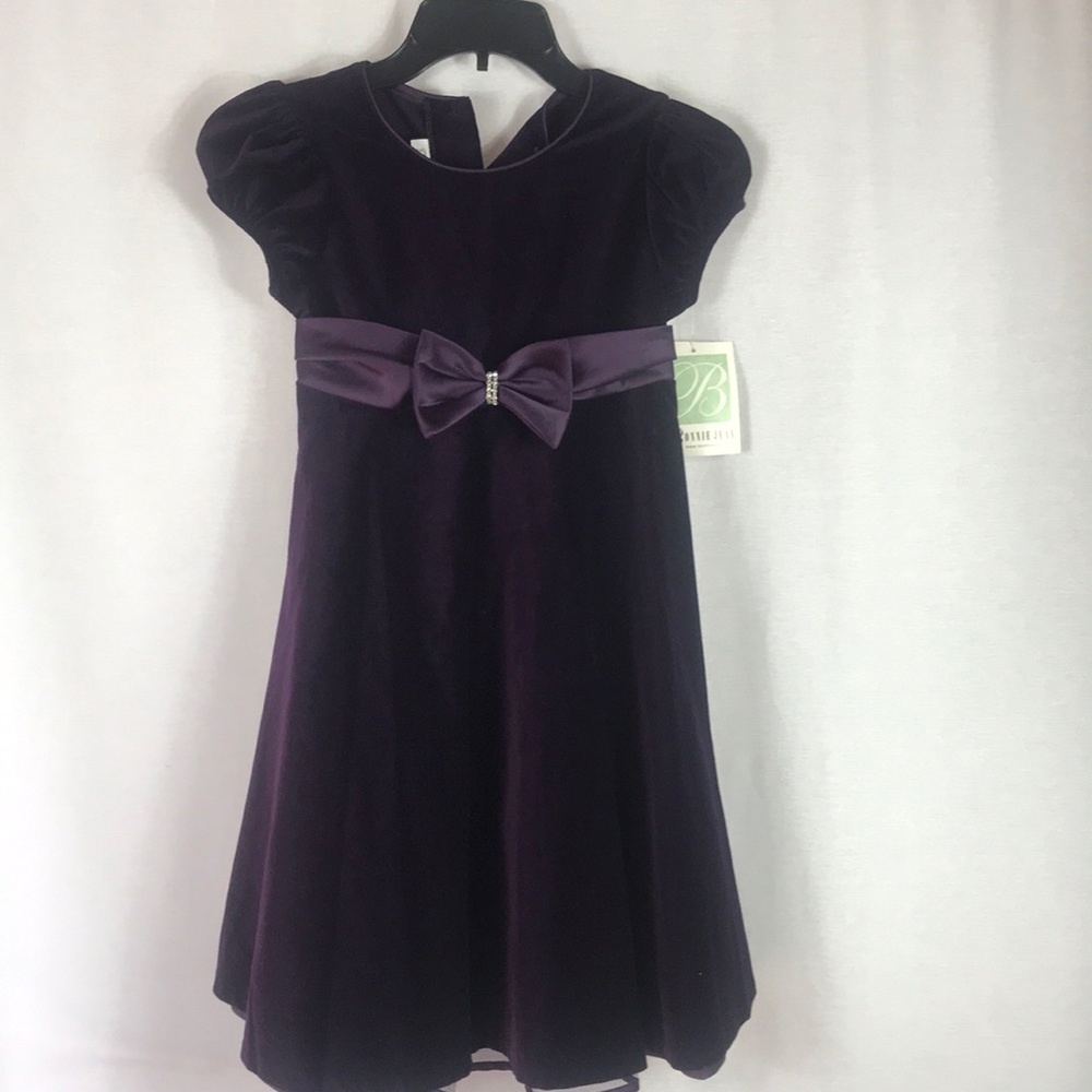 Bonnie Jean Purple Girls Dress - Picture 2 of 8